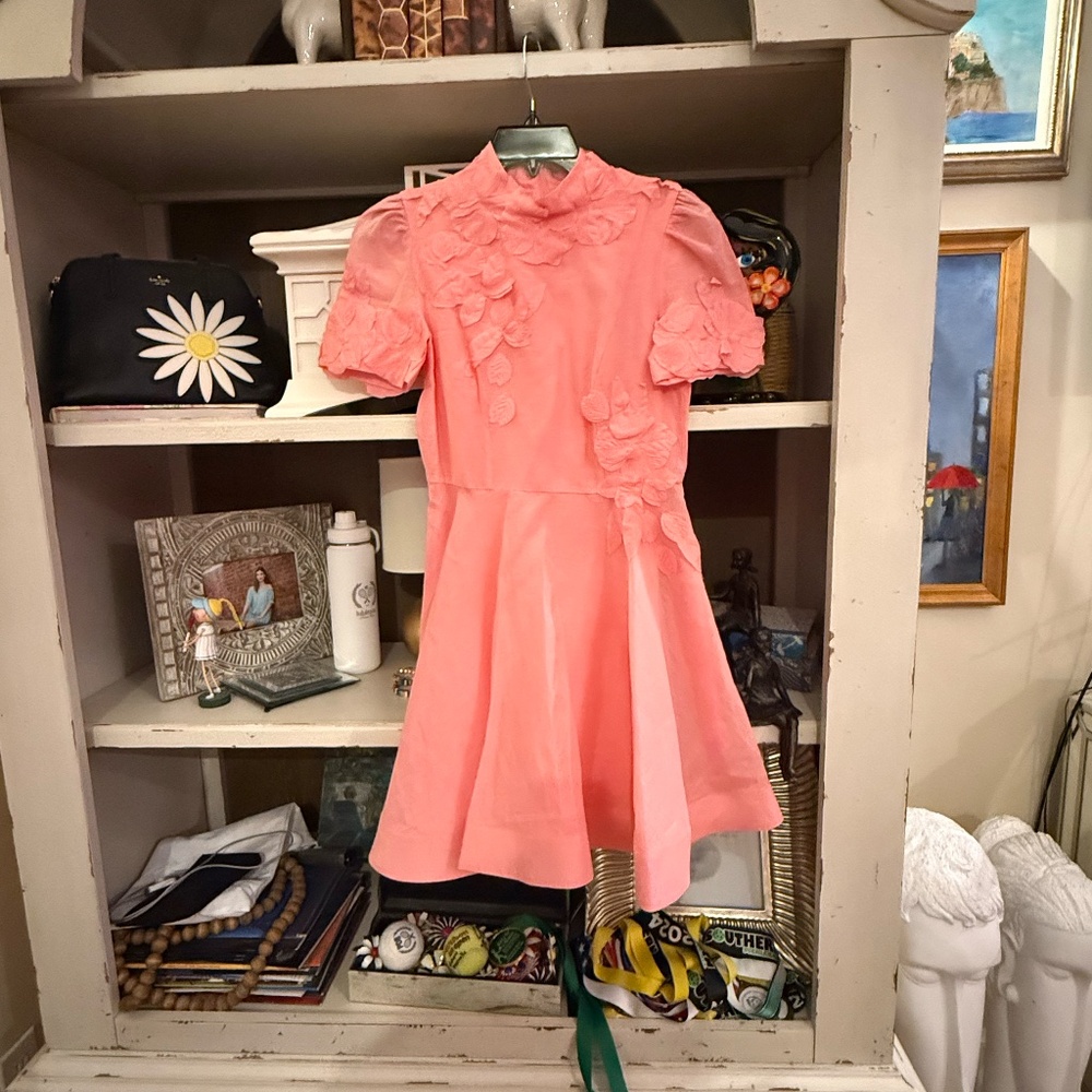 Antonio Melani sz 2 Iris floral dress taffy pink nwt - Picture 4 of 10